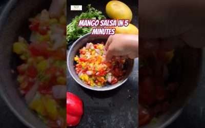 5-Min Mango Salsa – Sweet, Spicy, Zesty Dip You’ll Make on Repeat! #shorts #mangorecipe