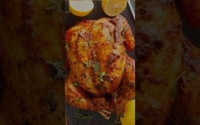 Juicy Roast Chicken Recipe | Perfectly Golden & Flavor-Packed!”#food #viralvideo #recipe #chicken