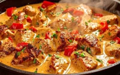 The BEST Recipe for Fried Chicken Breast in Creamy Sauce! Easy Healthy Dinner!