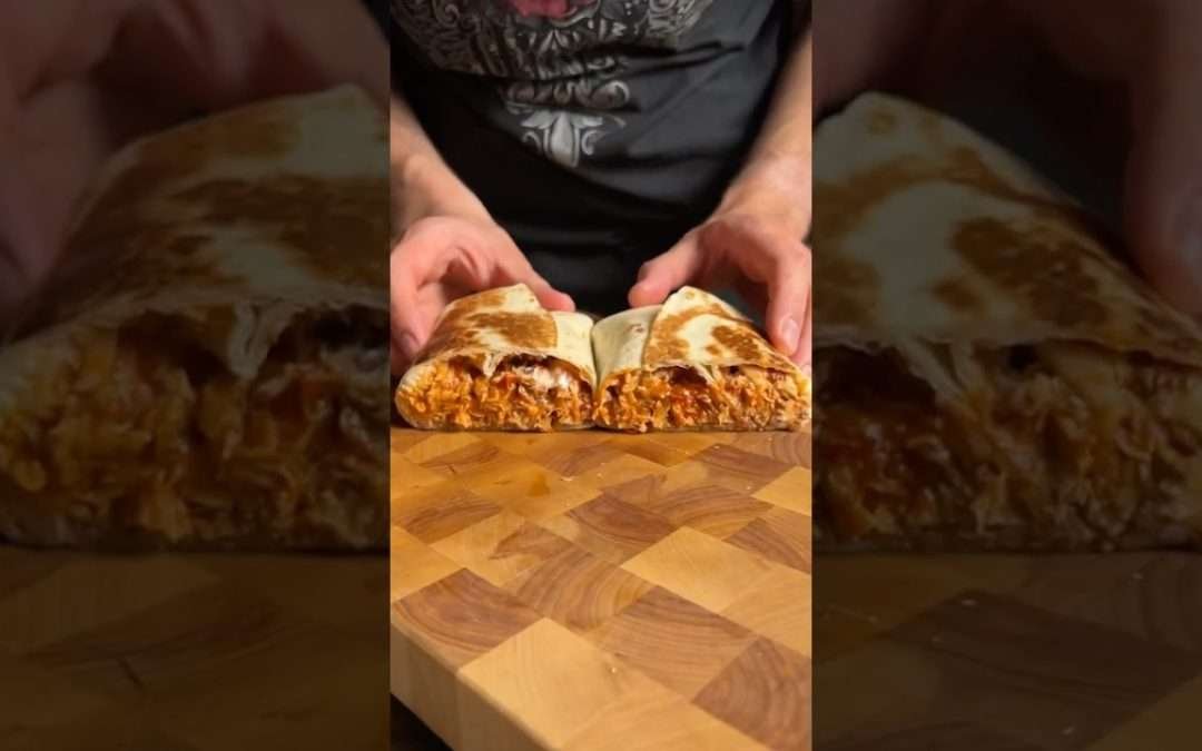 pulled chicken thigh burrito #cooking #recipe #food #burrito #delicious