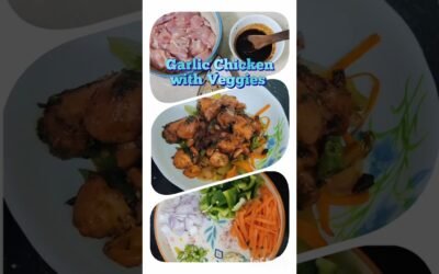 Easy Chicken and Veggies | Dinner recipe | Healthy recipe | Weight loss recipe #garlicchicken