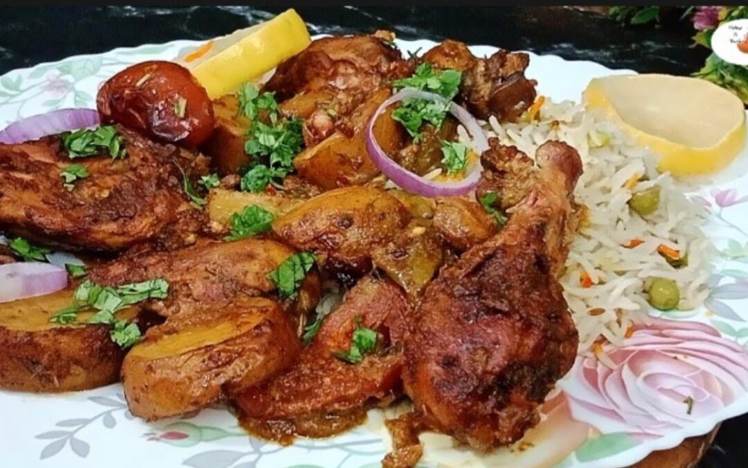 Easy Chicken Roast Recipe – Soft and Juicy Baked Chicken with Potatoes