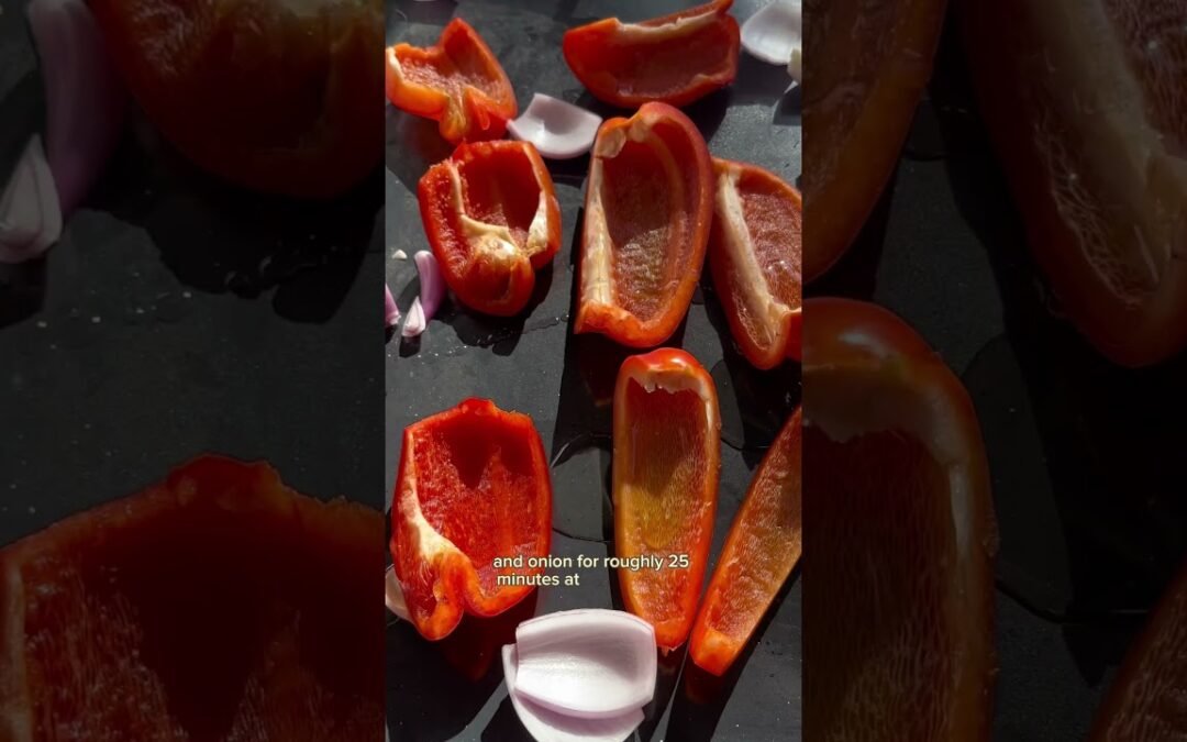 Easy roasted red pepper sauce | Plant based recipes #plantbasedchef #shortsafrica #shorts