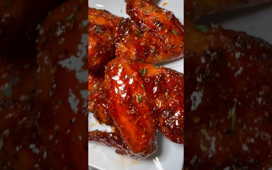 The Best Hot Honey Baked Chicken Wings| #recipe #chickenrecipe
