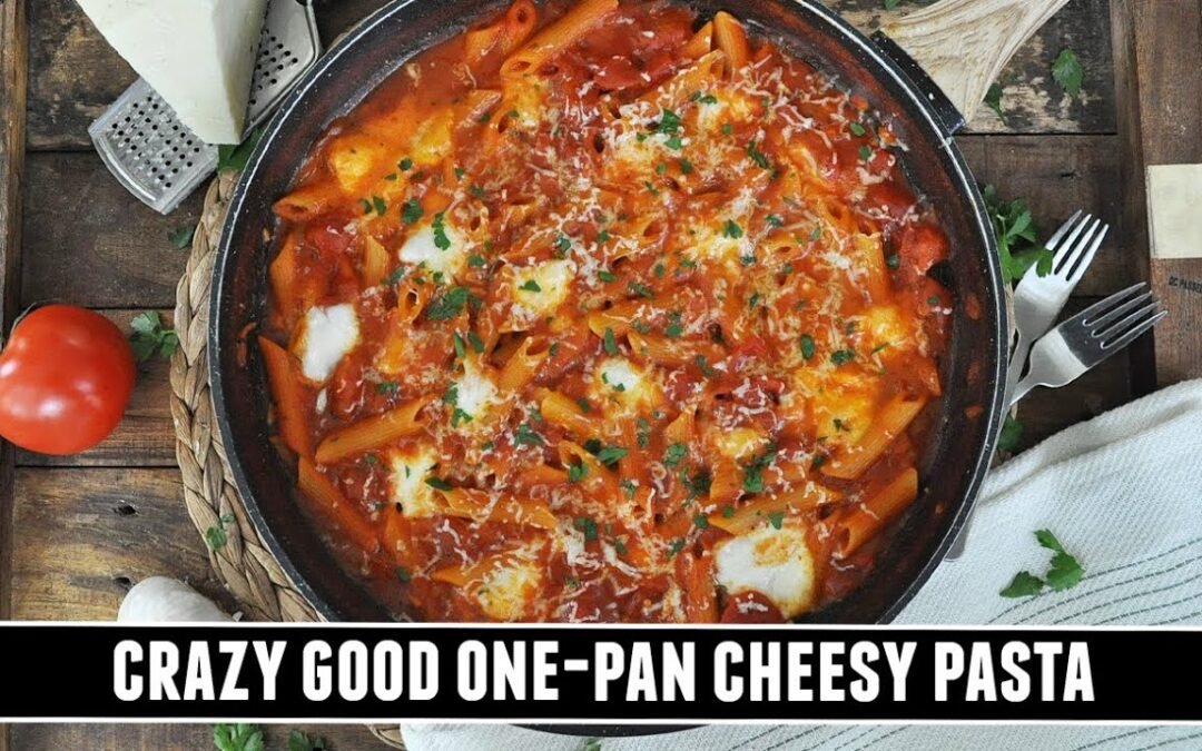 CHEESY Pasta with Tomato Paprika Sauce | CRAZY Good One-Pan Recipe