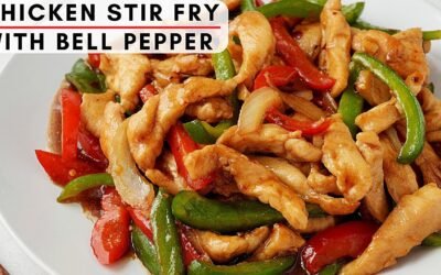 How to make restaurant style chicken stir fry | Chicken stir fry with bell pepper