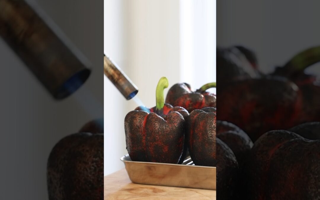 Smoked bell pepper emulsion recipe! Fine dining cooking