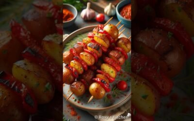 Smoky BBQ Potato Skewers for Dinner – #recipe in description