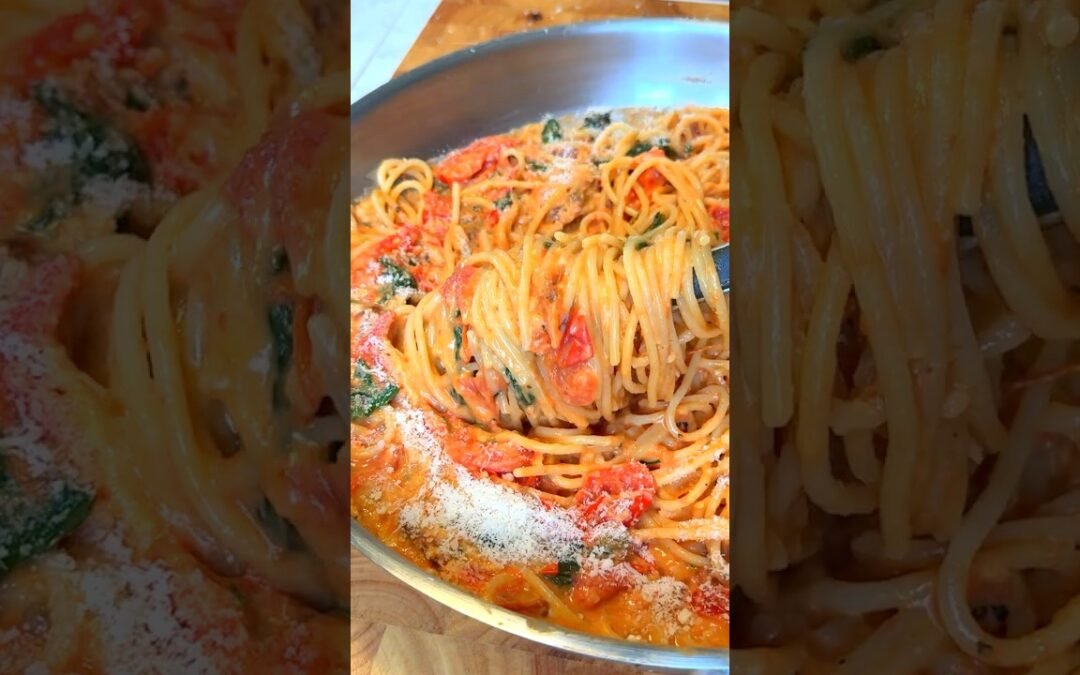 Irresistible One Pan Tomato Pasta Magic!