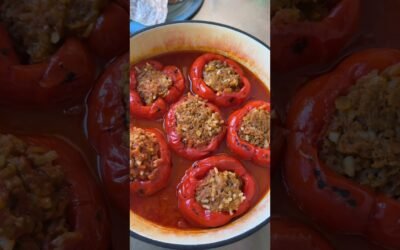 Old Fashion Stuffed red Peppers #short