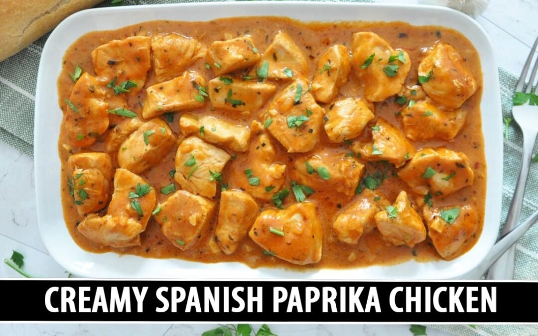 CREAMY Spanish Paprika Chicken | Possibly the BEST Creamy Chicken