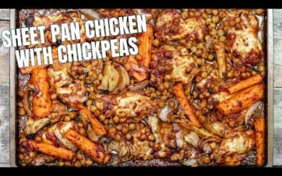 SMOKEY Sheet-Pan Chicken with Chickpeas and Carrots!