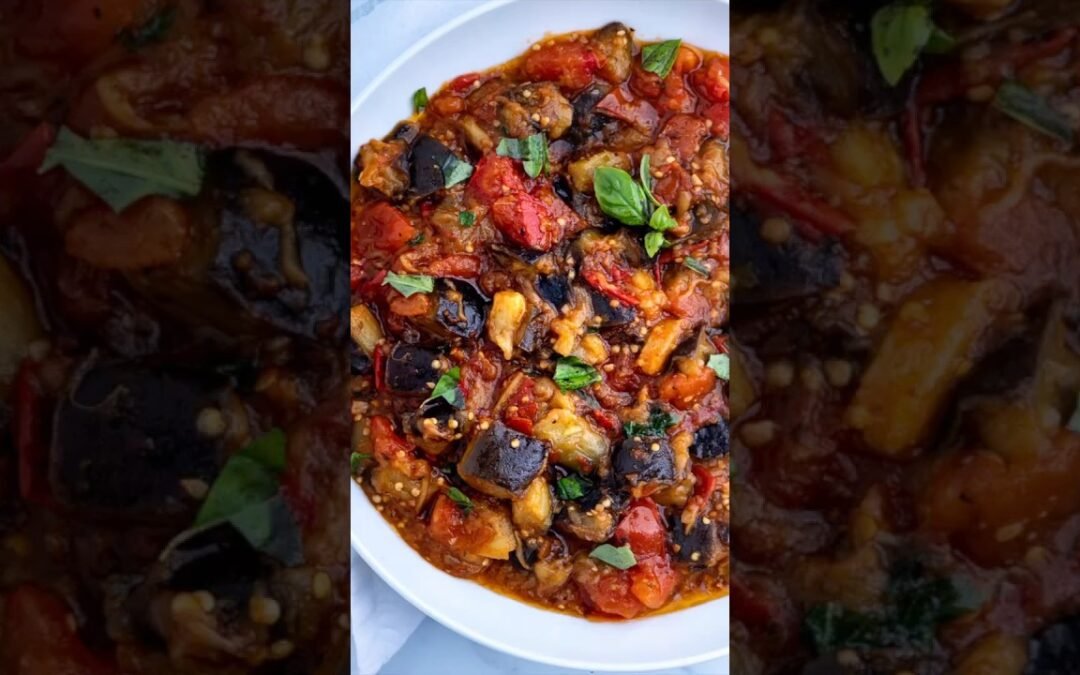 Incredibly DELICIOUS Sauteed Eggplant and Tomatoes!