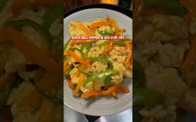 Quick Bell Pepper & Egg Stir-Fry #eggrecipe #bellpepper #stirfry #chinesefood #chinesecuisine