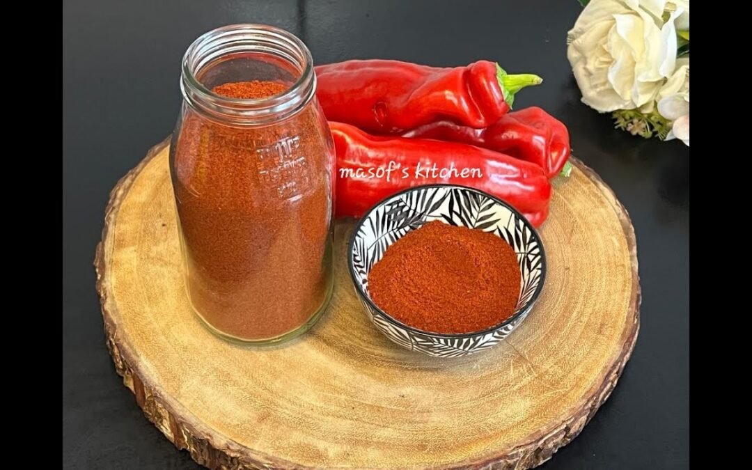 How To Make Sweet Smoked Paprika At Home// Homemade Paprika Powder @MasofsKitchen